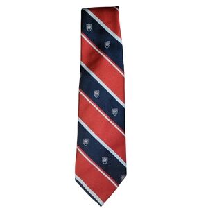 Resilio‎ Vintage Red White Blue Striped Men's Polyester 4" Tie